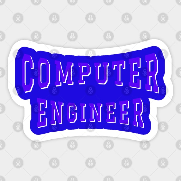 Computer Engineer in Purple Color Text Sticker by The Black Panther